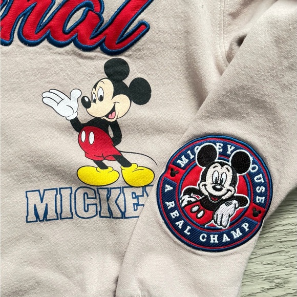 Disney Mickey Mouse Beige Crewneck Sweater - Picture 3 of 4